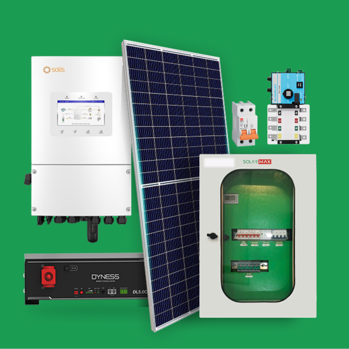 Combo Hệ Hybrid 5kWp 1 pha - Lưu trữ 5.12kWh Cao Cấp