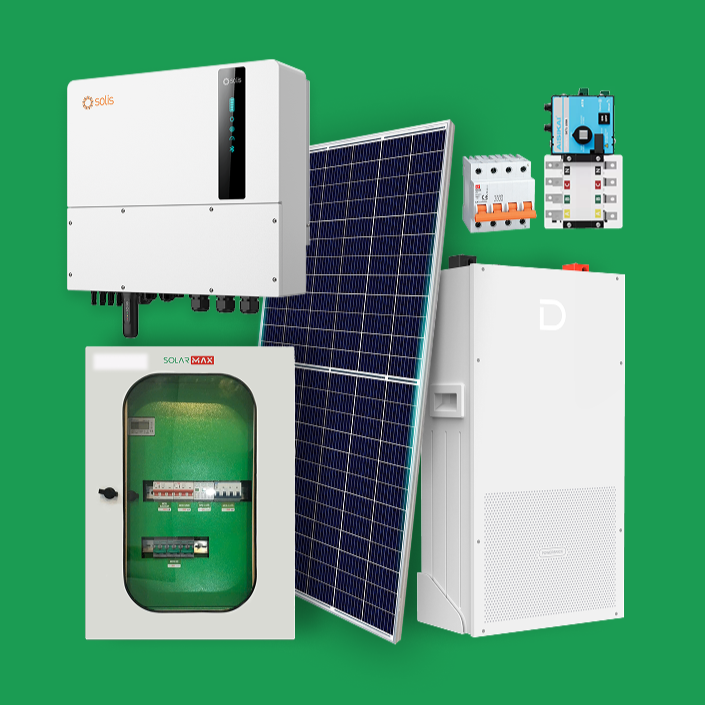 Combo Hệ Hybrid 11kWp 3 pha Áp thấp - Lưu trữ 5.12kWh Cao Cấp